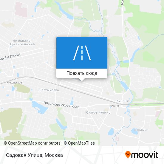 Карта Садовая Улица