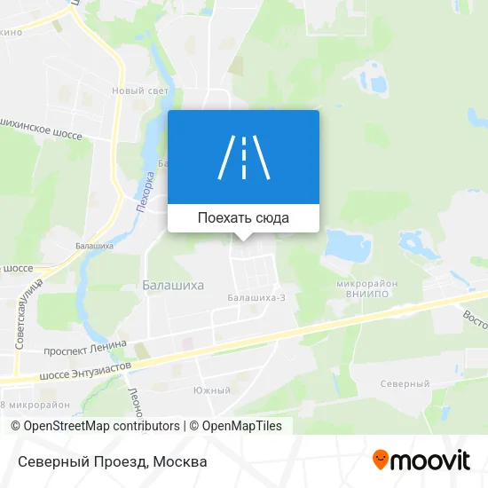 Карта Северный Проезд