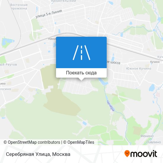 Карта Серебряная Улица