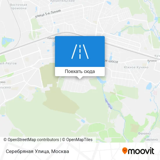 Карта Серебряная Улица