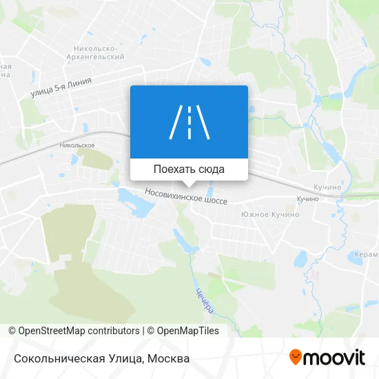 Карта Сокольническая Улица