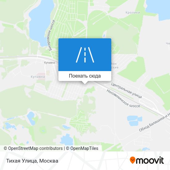 Карта Тихая Улица