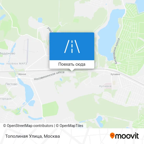 Карта Тополиная Улица