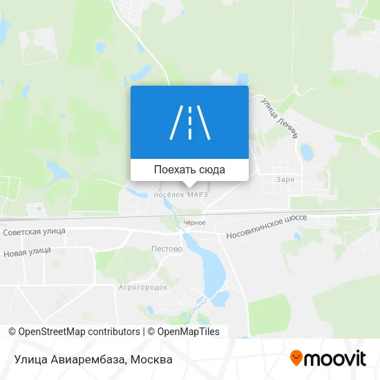 Карта Улица Авиарембаза