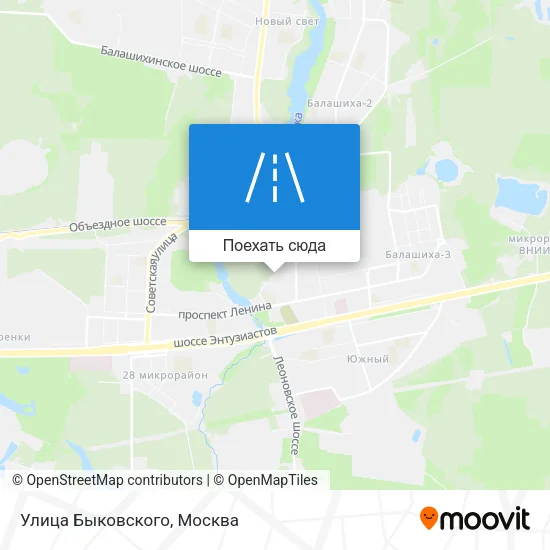 Карта Улица Быковского