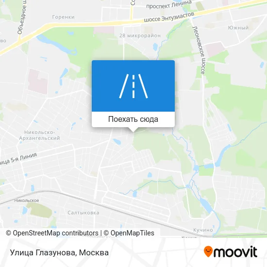 Карта Улица Глазунова