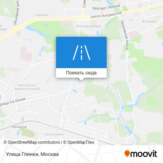 Карта Улица Глинки