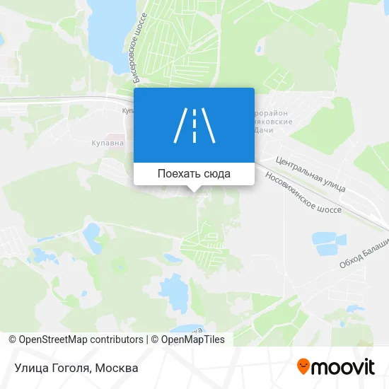 Карта Улица Гоголя