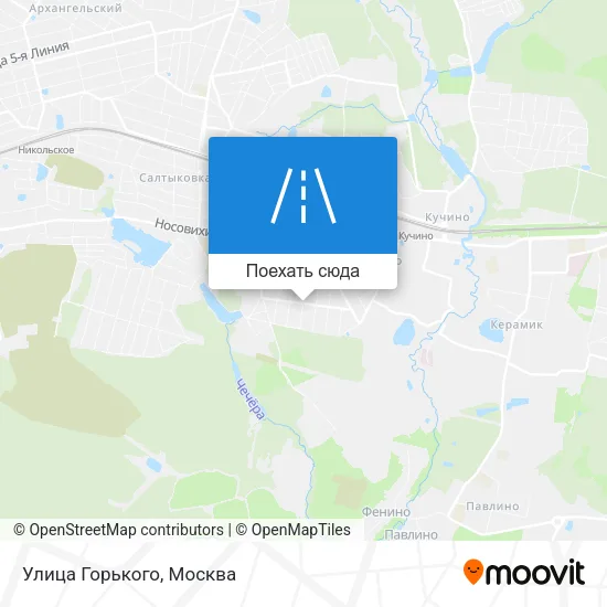Карта Улица Горького