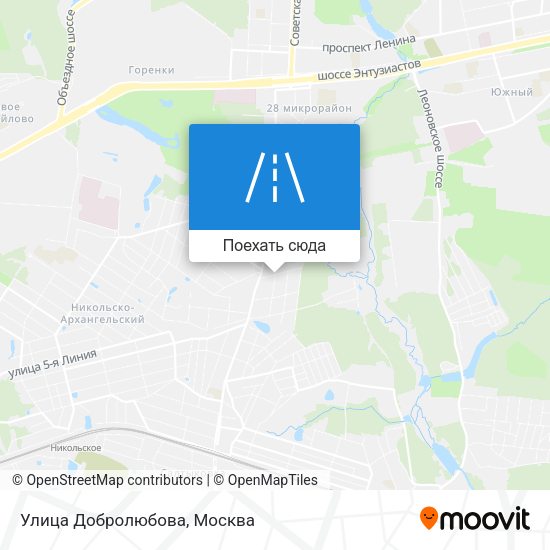 Карта Улица Добролюбова