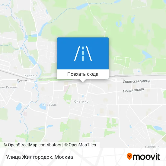 Карта Улица Жилгородок