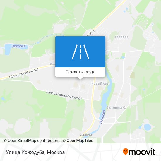 Карта Улица Кожедуба