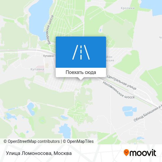 Карта Улица Ломоносова