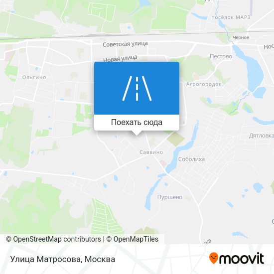 Карта Улица Матросова