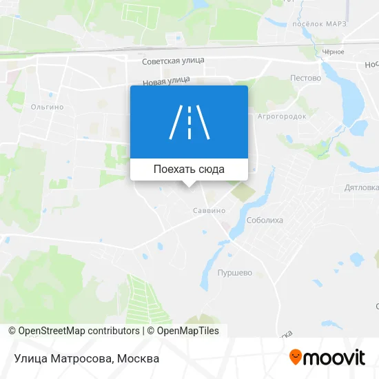 Карта Улица Матросова