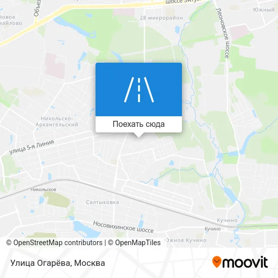 Карта Улица Огарёва
