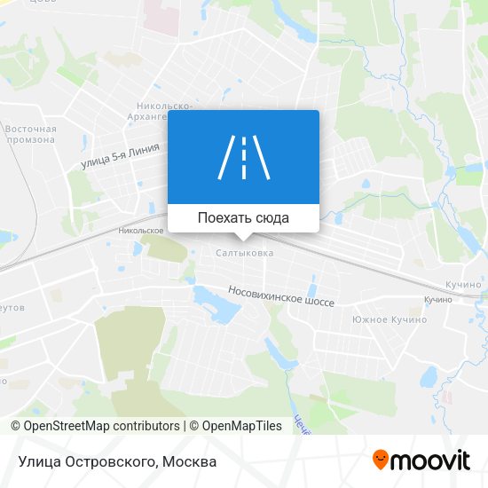 Карта Улица Островского