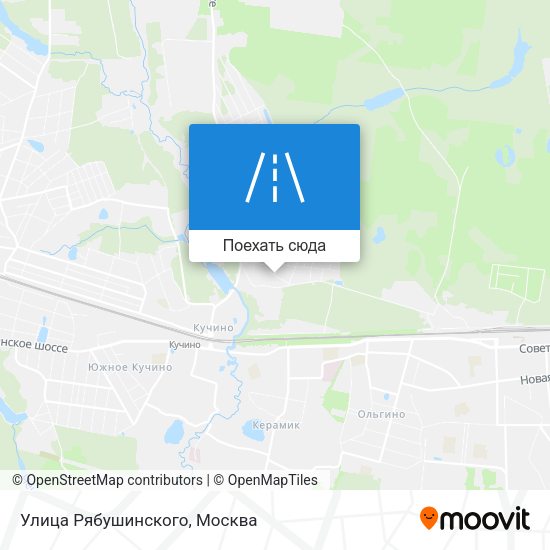 Карта Улица Рябушинского