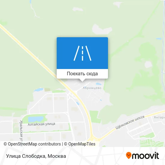 Карта Улица Слободка