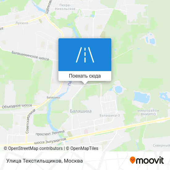 Карта Улица Текстильщиков