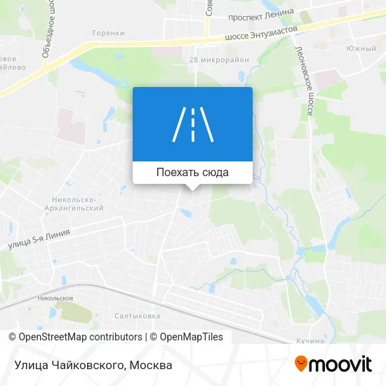 Карта Улица Чайковского