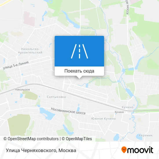 Карта Улица Черняховского