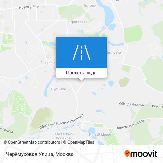 Карта Черёмуховая Улица
