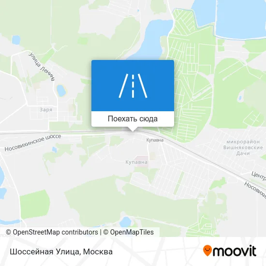 Карта Шоссейная Улица