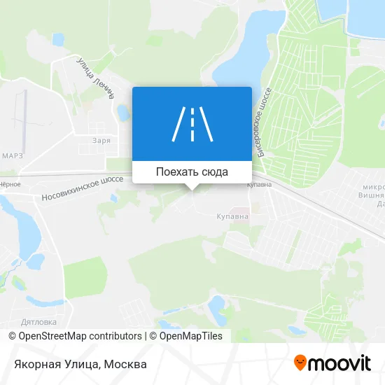 Карта Якорная Улица