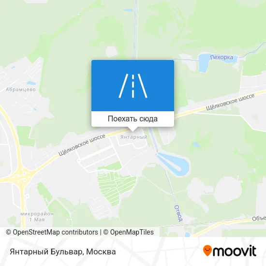 Карта Янтарный Бульвар