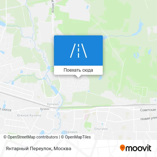 Карта Янтарный Переулок