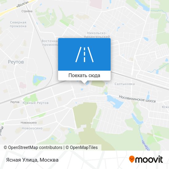 Карта Ясная Улица