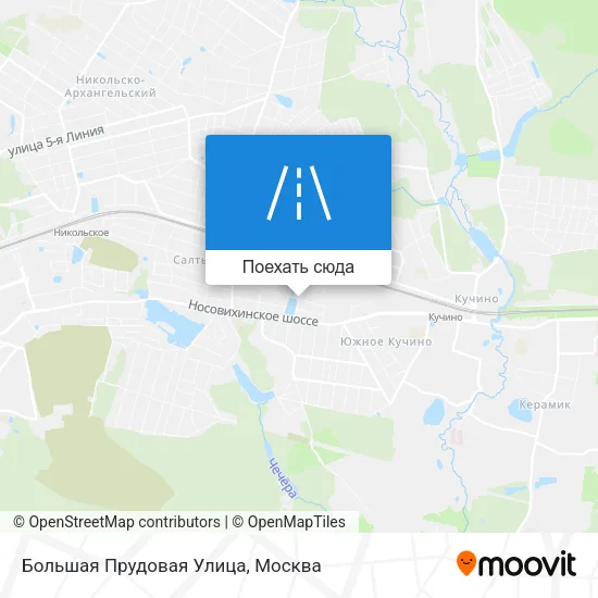 Карта Большая Прудовая Улица