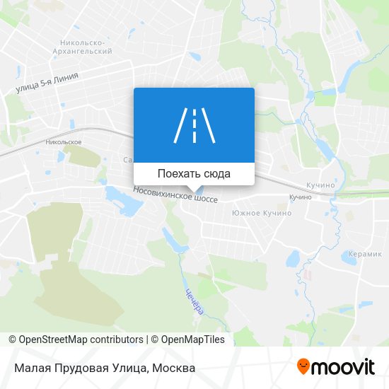 Карта Малая Прудовая Улица