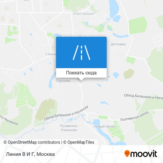 Карта Линия В И Г