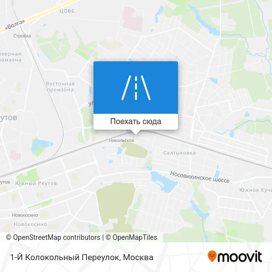 Карта 1-Й Колокольный Переулок