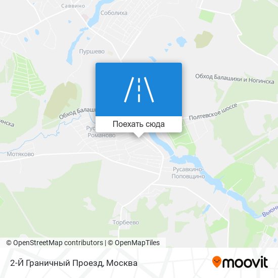 Карта 2-Й Граничный Проезд