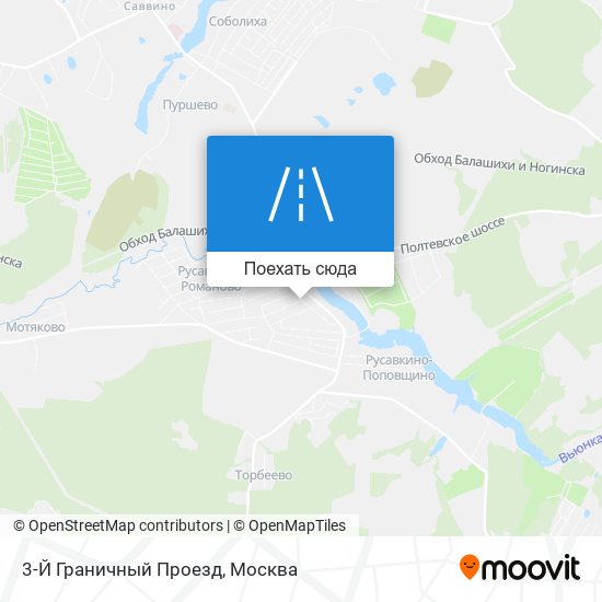 Карта 3-Й Граничный Проезд