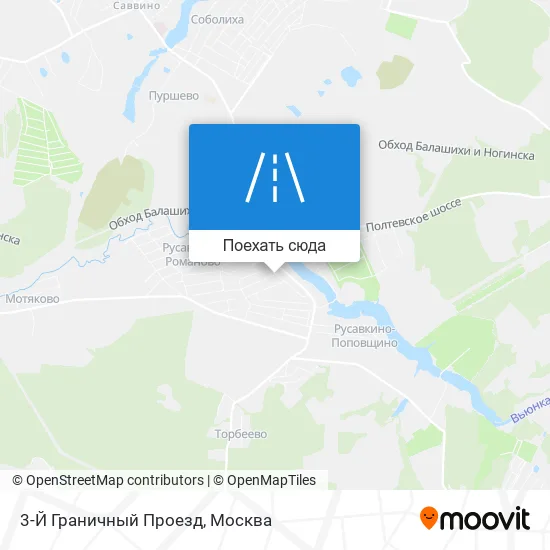 Карта 3-Й Граничный Проезд