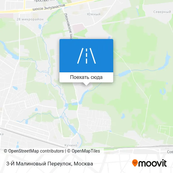 Карта 3-Й Малиновый Переулок