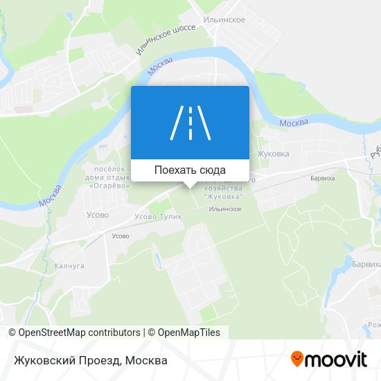 Карта Жуковский Проезд