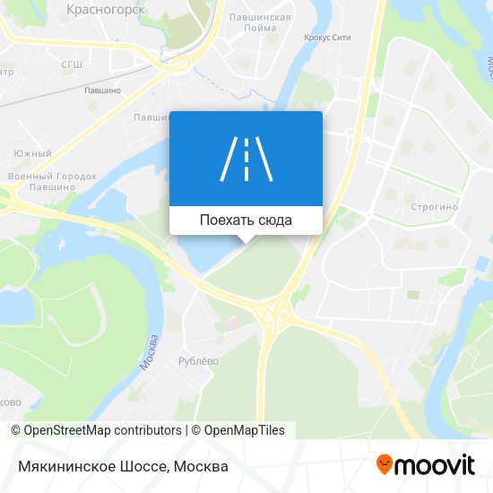 Карта Мякининское Шоссе