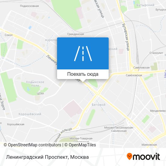 Карта Ленинградский Проспект
