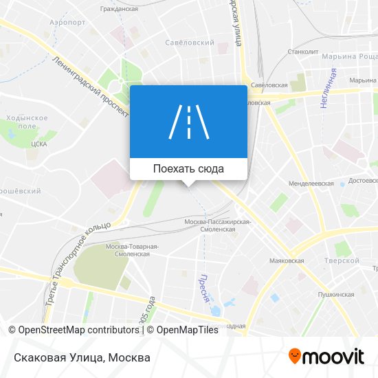 Карта Скаковая Улица