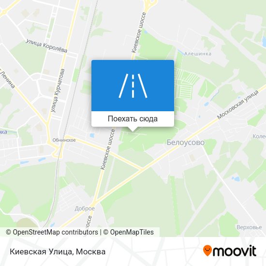 Карта Киевская Улица