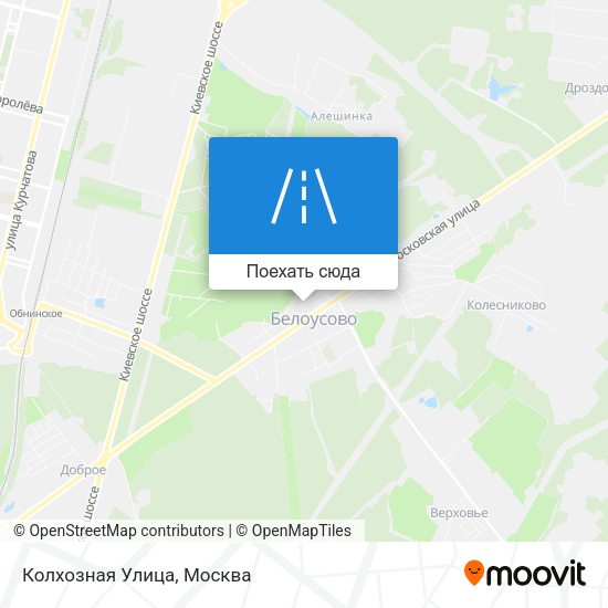 Карта Колхозная Улица