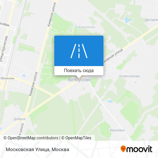 Карта Московская Улица