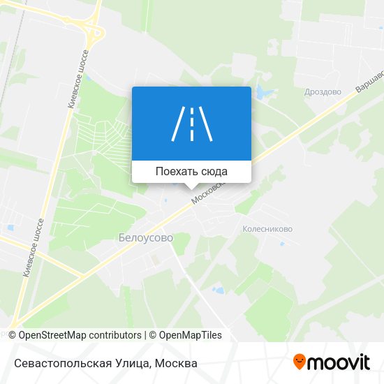 Карта Севастопольская Улица
