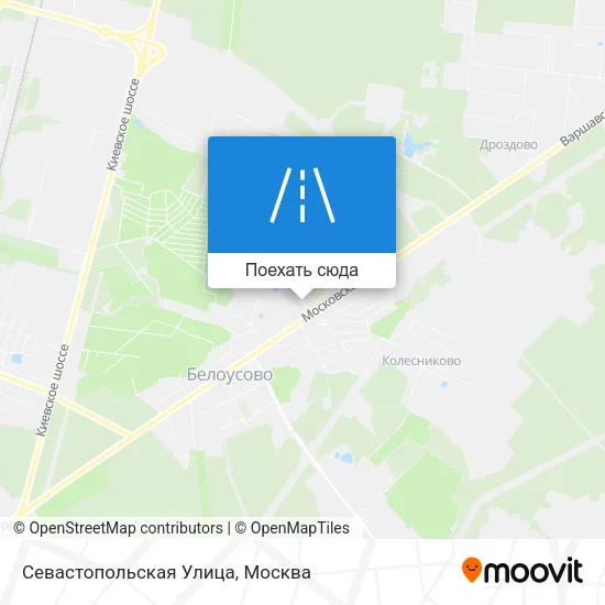 Карта Севастопольская Улица
