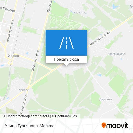 Карта Улица Гурьянова